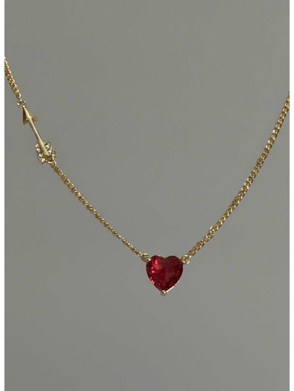 Kate Spade Red Heart Pendant and Arrow Detail